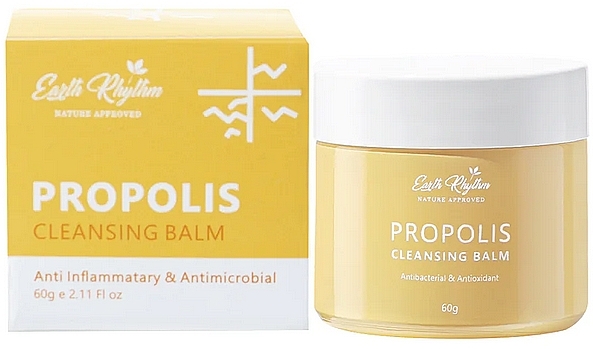 Przeciwzapalny balsam do mycia twarzy Propolis - Earth Rhythm Cleansing Balm With Propolis — Zdjęcie N1