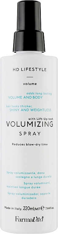 Średnio utrwalający spray zwiększający objętość - Farmavita Volumizing Spray — Zdjęcie N1