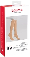 Kup Medyczne skarpetki uciskowe AD202, klasa A, beżowe - Lauma Medical Medical Compression Knee-High Socks