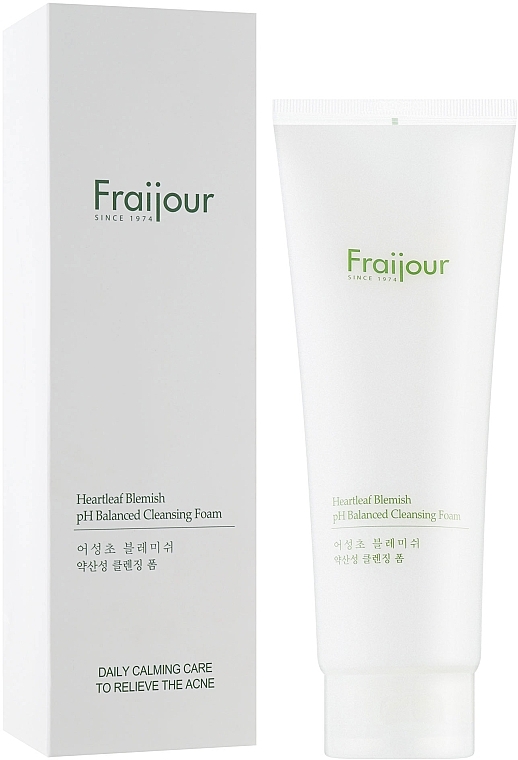 Pianka oczyszczająca do wrażliwej i problematycznej skóry - Fraijour Heartleaf Blemish pH Balanced Cleansing Foam — Zdjęcie N2