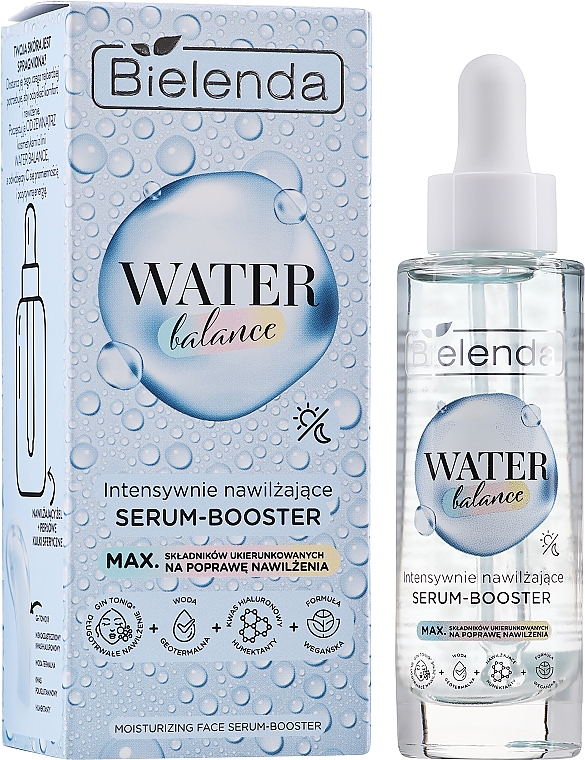Intensywnie nawilżające serum-booster do twarzy - Bielenda Water Balance Face Serum Booster