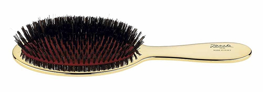 Szczotka do włosów z naturalnego włosia średnia, AUSP22SF, złota - Janeke Gold Hairbrush — Zdjęcie N2
