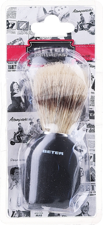 PRZECENA! Pędzel do golenia z ergonomicznym uchwytem, z włosiem syntetycznym - Beter Beauty Care * — Zdjęcie N1