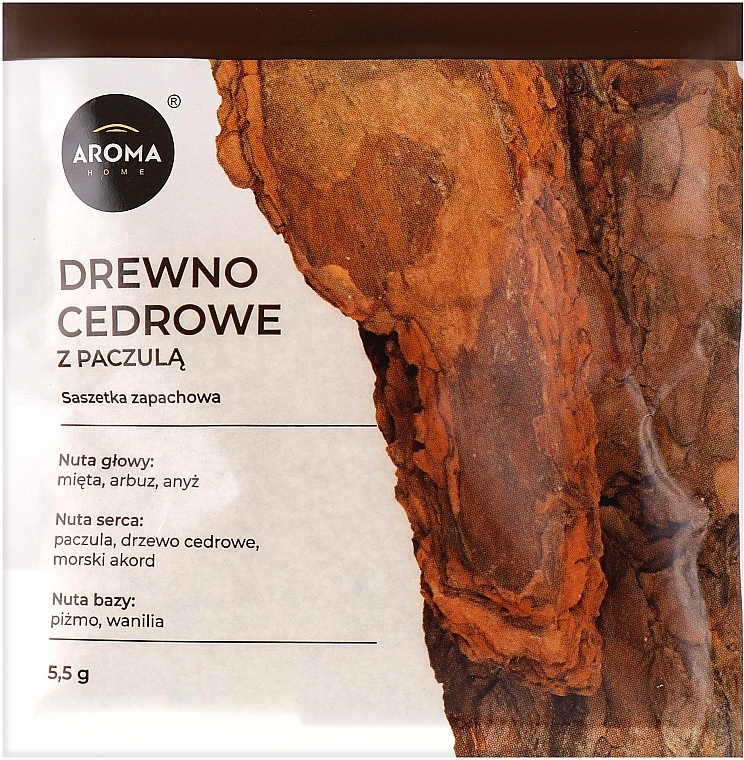 Aroma Home Basic Cedar Wood With Patchouli - Aromatyczna saszetka — Zdjęcie N1