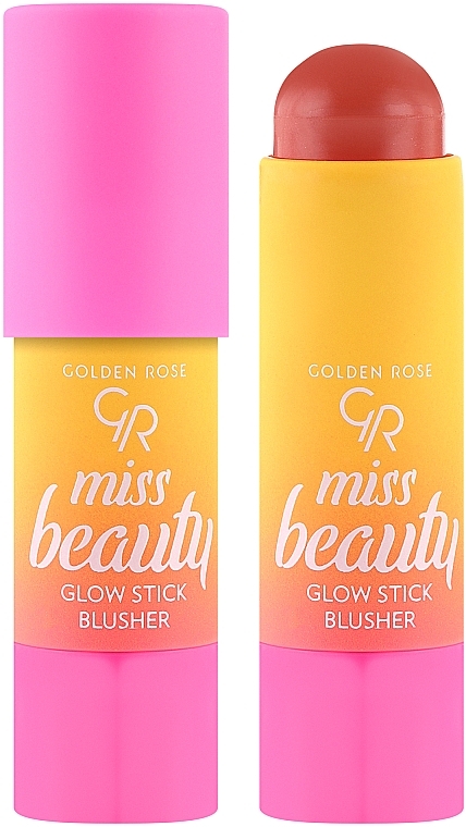 Róż do policzków w sztyfcie - Golden Rose Miss Beauty Glow Stick Blusher — Zdjęcie N1