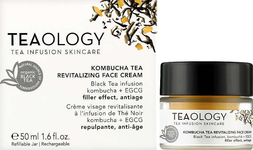 Rewitalizujący krem do twarzy - Teaology Kombucha Tea Revitalizing Face Cream — Zdjęcie N2