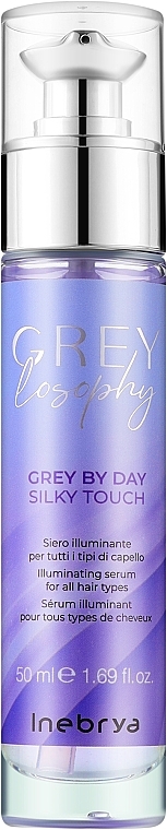 Serum nabłyszczające do każdego rodzaju włosów - Inebrya Grey By Day Silky Touch — Zdjęcie N1