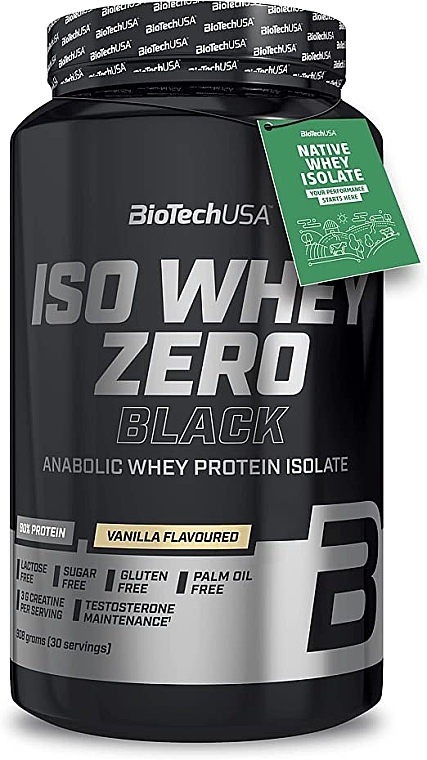 Czarne białko Wanilia - BioTechUSA ISO Whey Zero Black Vanilla — Zdjęcie N1