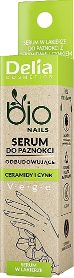 Rewitalizujące serum do paznokci z ceramidami i cynkiem - Delia Bio Nails Serum — Zdjęcie N1