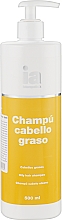 Kup Szampon do włosów przetłuszczających się z ekstraktami z bluszczu i łopianu z dozownikiem - Interapothek Shampu Cabello Graso