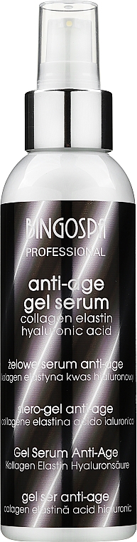 Żelowe serum anti-age z kolagenem, elastyną i kwasem hialuronowym - BingoSpa Artline Anti-Age Gel Serum — Zdjęcie N1