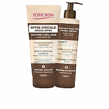 Zestaw - Topicrem Karite Fortifying (shmp/200ml + h/cream/200ml) — Zdjęcie N2