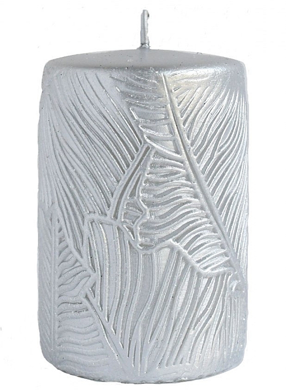 Świeca dekoracyjna, 7 x 10 cm, srebrna - Artman Tivano — Zdjęcie N1