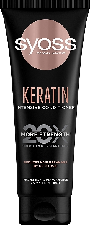 Intensywna odżywka do włosów słabych i łamliwych - Syoss Keratin Intensive Conditioner — Zdjęcie N1