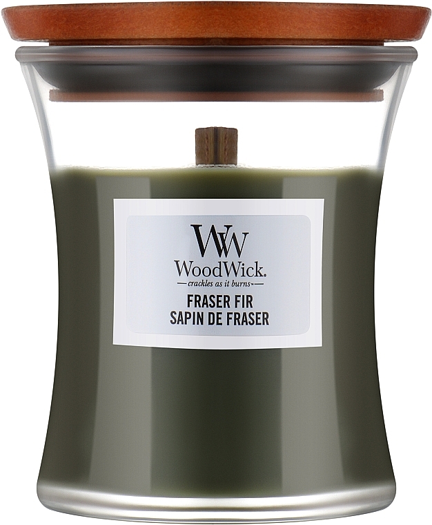 Świeca zapachowa w szkle - WoodWick Hourglass Candle Frasier Fir — Zdjęcie N1