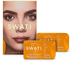 Kup Kolorowe soczewki kontaktowe Honey, 1 miesiąc - Swati 1-Month Hazel Coloured Lenses