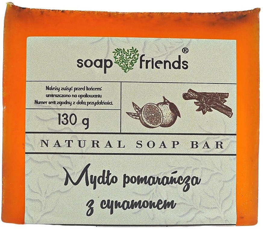 Mydło w kostce Pomarańcza i cynamon - Soap&Friends — Zdjęcie N1