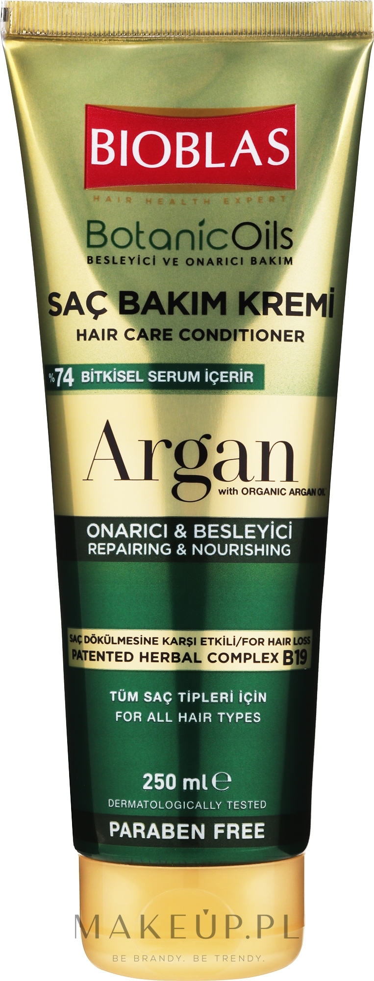 Odżywka do włosów z olejkiem arganowym - Bioblas Botanic Oils — Zdjęcie 250 ml