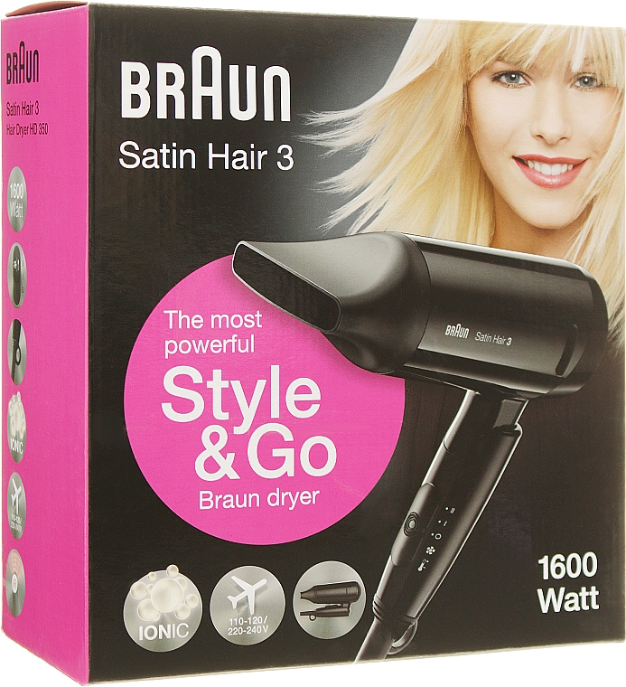 Suszarka do włosów - Braun Satin Hair 3 HD 350 — Zdjęcie N2