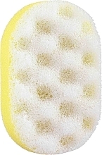 Gąbka kąpielowa, owalna, żółta - Ewimark — Zdjęcie N1