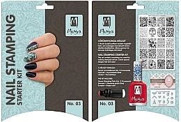 Zestaw do stemplowania dla początkujących №03 - Moyra Nail Stamping Starter Kit — Zdjęcie N1