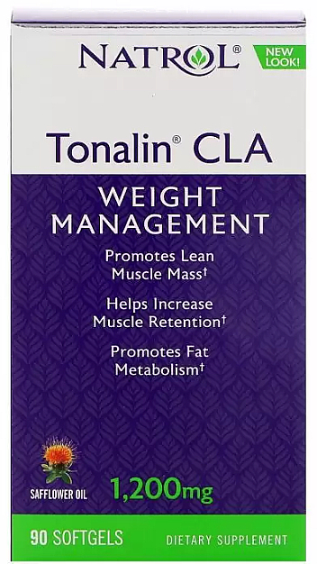 Sprzężony kwas linolowy w żelowych kapsułkach - Natrol Tonalin CLA Weight Management — Zdjęcie N2