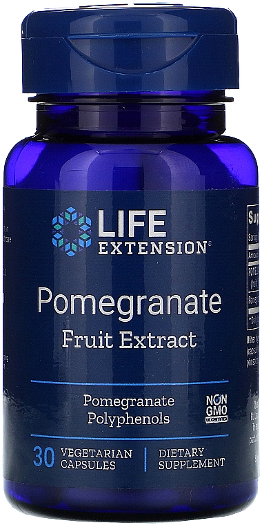 Ekstrakt z owocu granatu w kapsułkach - Life Extension Pomegranate Fruit Extract — Zdjęcie N1
