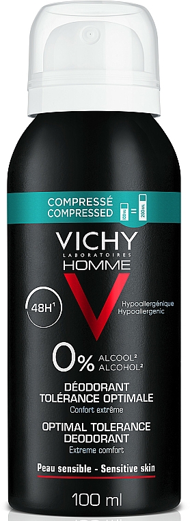 Dezodorant dla mężczyzn Optymalny komfort dla skóry wrażliwej - Vichy Optimal Tolerance Deodorant 48H