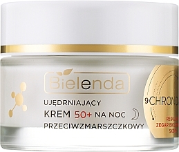 Kup PRZECENA! Ujędrniający krem na noc do twarzy 50+ - Bielenda Chrono Age 24H Firming Anti-Wrinkle Night Cream *