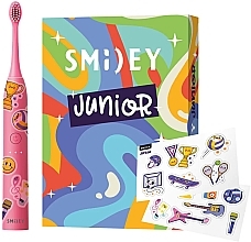 Etui podróżne na szczoteczkę do zębów Smiley Plus, różowy - Smiley Junior 7+ — Zdjęcie N1