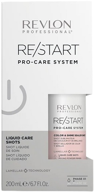 Serum do włosów farbowanych - Revlon Professional Restart Pro-Care System Color & Shine Sealer Shot — Zdjęcie N2