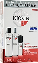 Profesjonalny zestaw do włosów farbowanych - Nioxin Hair Color Safe System System 4 Kit (shm 150 ml + cond 150 ml + mask 40 ml) — Zdjęcie N1
