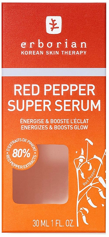 Odmładzające serum-kuracja do twarzy na dzień i na noc - Erborian Red Pepper Super Serum — Zdjęcie N2