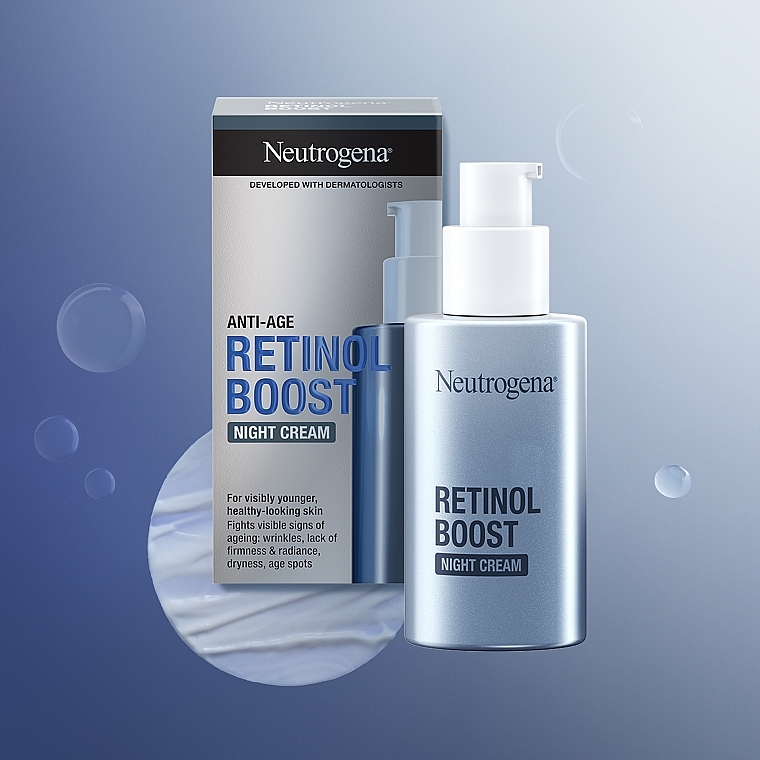 Krem do twarzy na noc - Neutrogena Anti-Age Retinol Boost Night Cream — Zdjęcie N3