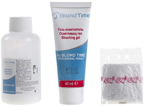 Farba-rozjaśniacz do włosów, rozjaśnienie do 4 tonów N1 - Blond Time Blond 1+2 Hair Bleaching Product — Zdjęcie N2