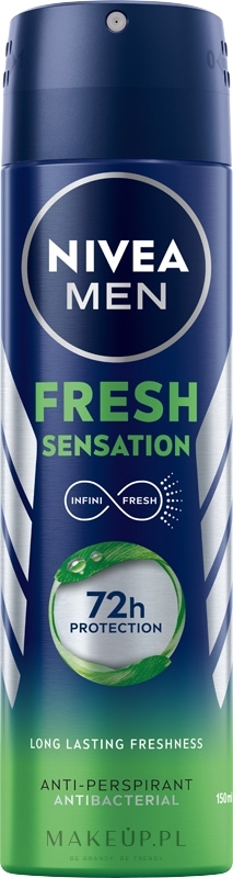 Antyperspirant w sprayu dla mężczyzn - NIVEA MEN Fresh Sensation Antiperspirant Antibacterial — Zdjęcie 150 ml