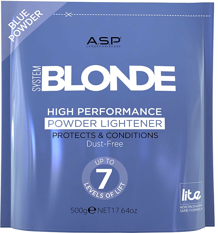 Puder do rozjaśniania włosów, niebieski - Affinage Salon Professional System Blonde High Performance Powder Blue — Zdjęcie N1