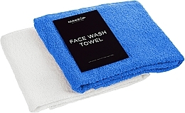 Zestaw ręczników do twarzy, biały i niebieski Twins - MAKEUP Face Towel Set Blue + White — Zdjęcie N2