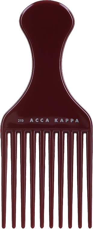 Grzebień do włosów 219, wiśnia - Acca Kappa Pettine Afro Basic — Zdjęcie N1
