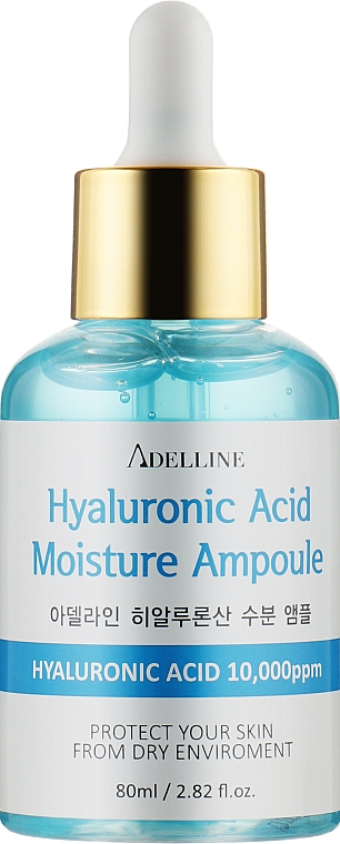 Nawilżająca ampułka-serum do twarzy z kwasem hialuronowym - Adelline Hyaluronic Acid Moisture Ampoule — Zdjęcie N1