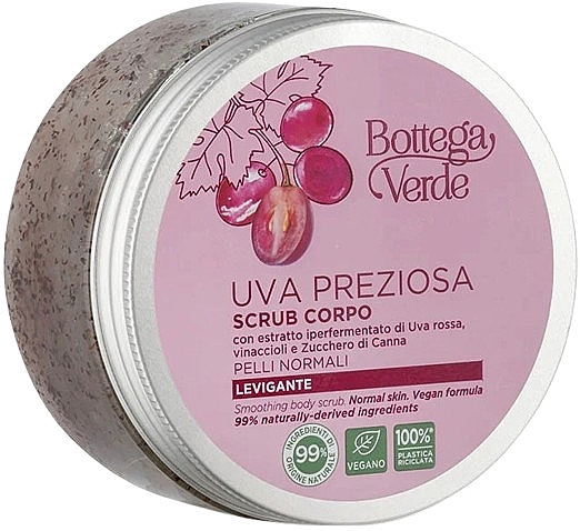 Peeling do ciała z ekstraktem z czerwonych winogron - Bottega Verde Uva Preziosa Body Scrub — Zdjęcie N1