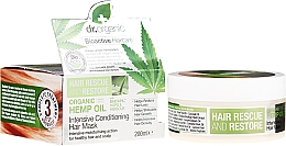 Kup Intensywnie kondycjonująca maska do włosów Olej z konopi - Dr Organic Bioactive Haircare Hemp Oil Intensive Conditioning Hair Mask