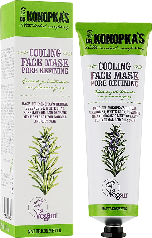 Maska ochładzająca do twarzy zwężająca pory - Dr Konopka's Cooling Face Pore Refining Mask — Zdjęcie N2