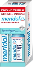Kup Zestaw z pastą do zębów i płukanką do krwawiących dziąseł - Meridol Brosse A Dent Chirurgicale Ultra Souple (t/past/75ml + m/wash/100ml)