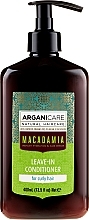 Kup PRZECENA! Odżywka bez spłukiwania do włosów kręconych z olejem makadamia - Arganicare Macadamia Leave-In Conditioner *
