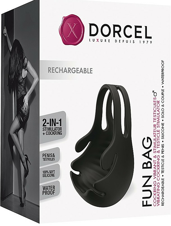 Pierścień erekcyjny wibrujący - Marc Dorcel Fun Bag — Zdjęcie N1