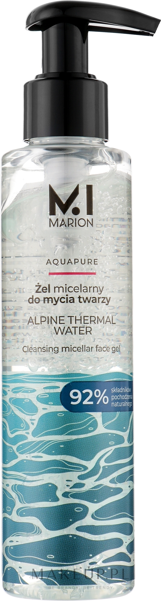 Micelarny żel oczyszczający z wodą termalną - Marion Aquapure Alpine Thermal Water Micellar Face Gel — Zdjęcie 150 ml
