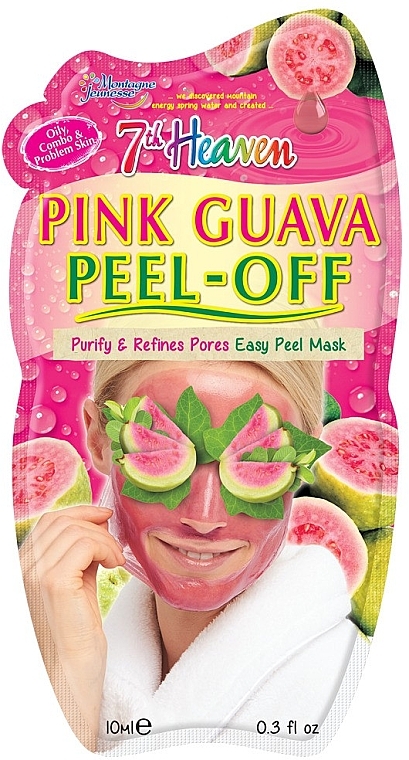 Różana maseczka do twarzy z guawą - 7th Heaven Pink Guava Peel Off Mask — Zdjęcie N1