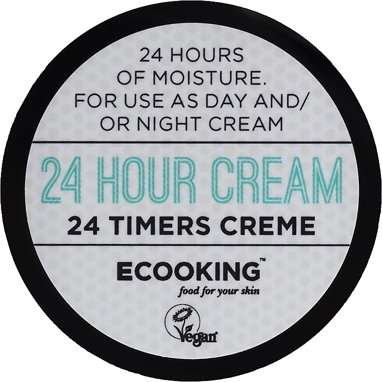 PREZENT! 24-godzinny naturalny krem nawilżający do twarzy - Ecooking 24 Hours Cream (mini) — Zdjęcie N1