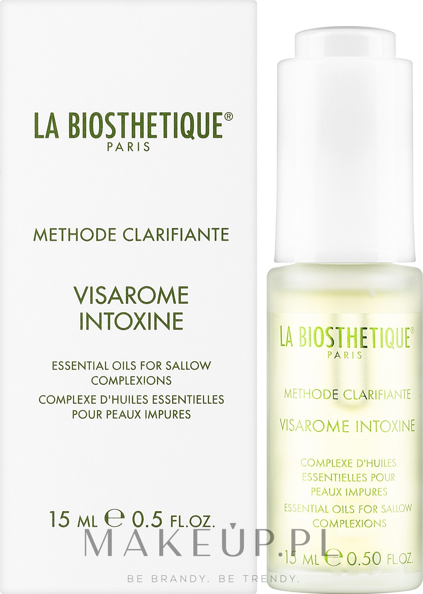 Olejek eteryczny o działaniu łagodzącym - La Biosthetique Methode Clarifiante Visarome Intoxine — Zdjęcie 15 ml